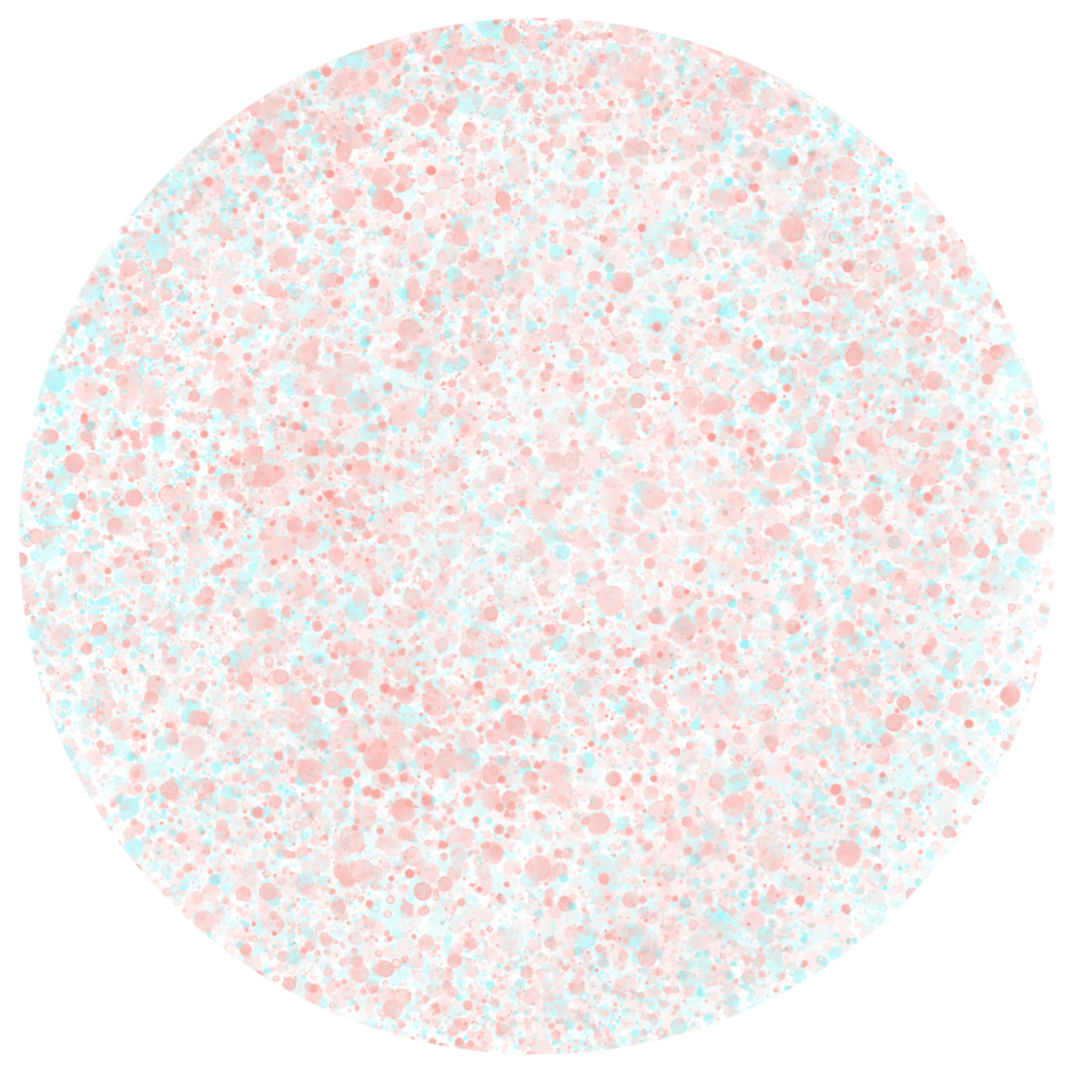 Circle with abstract dot pattern. png