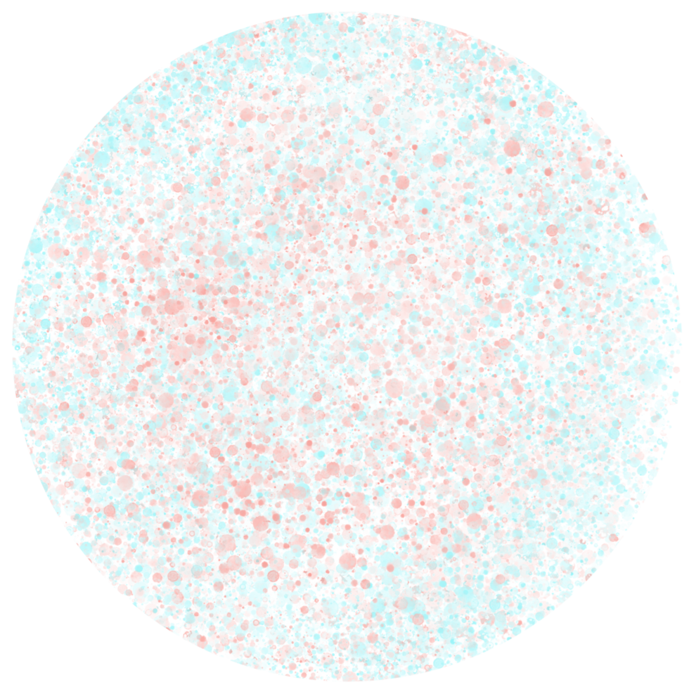 Circle with abstract dot pattern. png