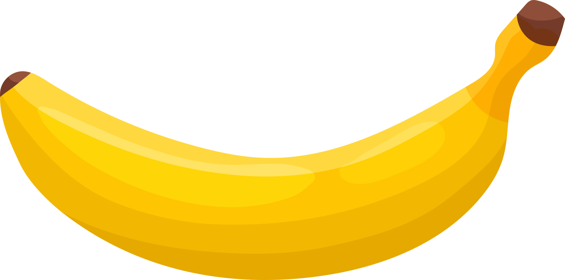 Banane ist eine gelbe Frucht. png