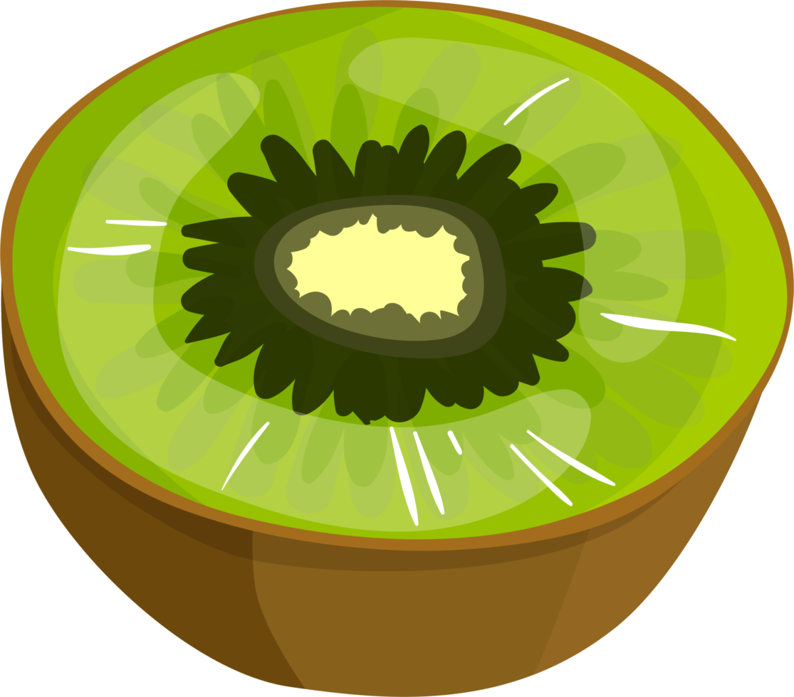 medio kiwi verde. png