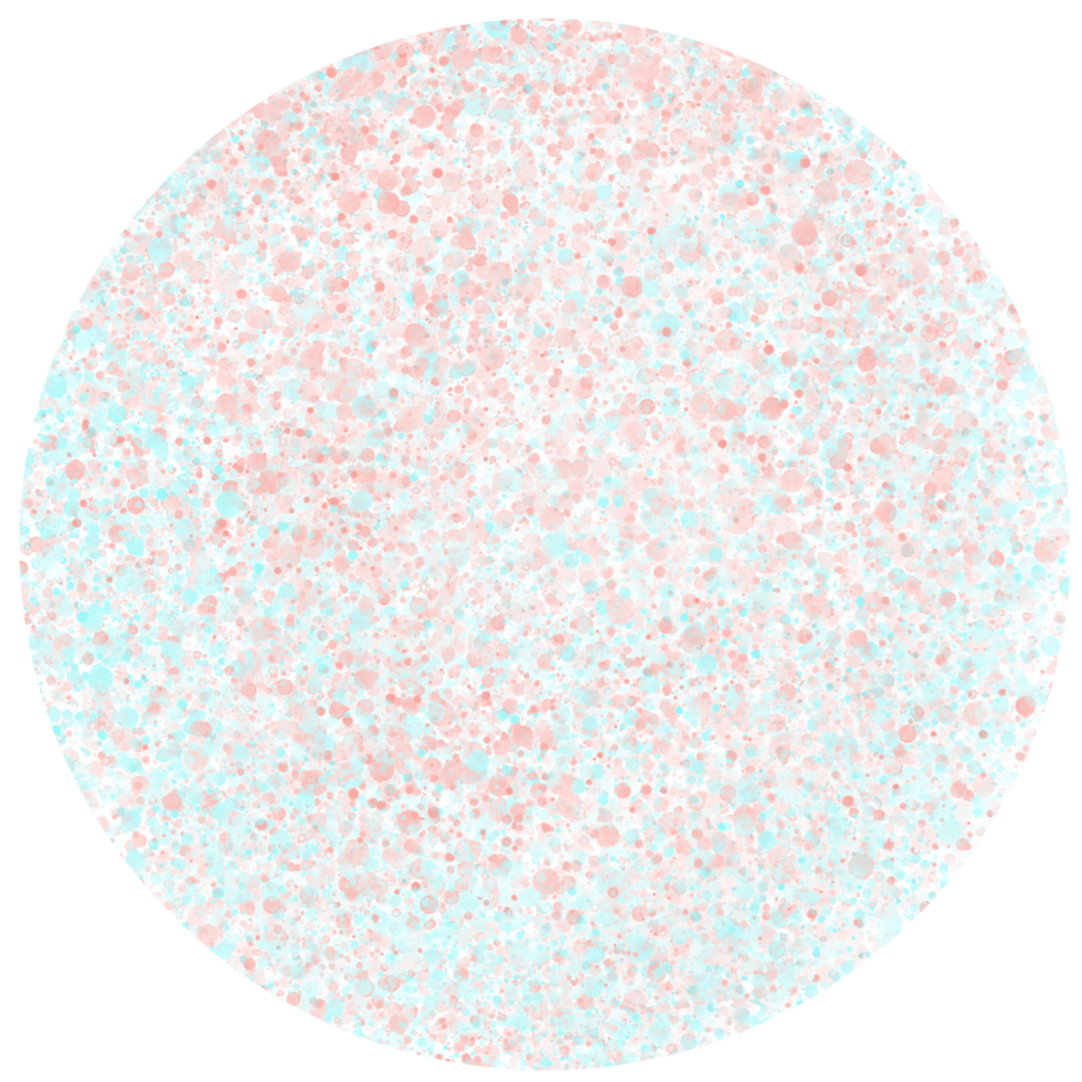 Circle with abstract dot pattern. png