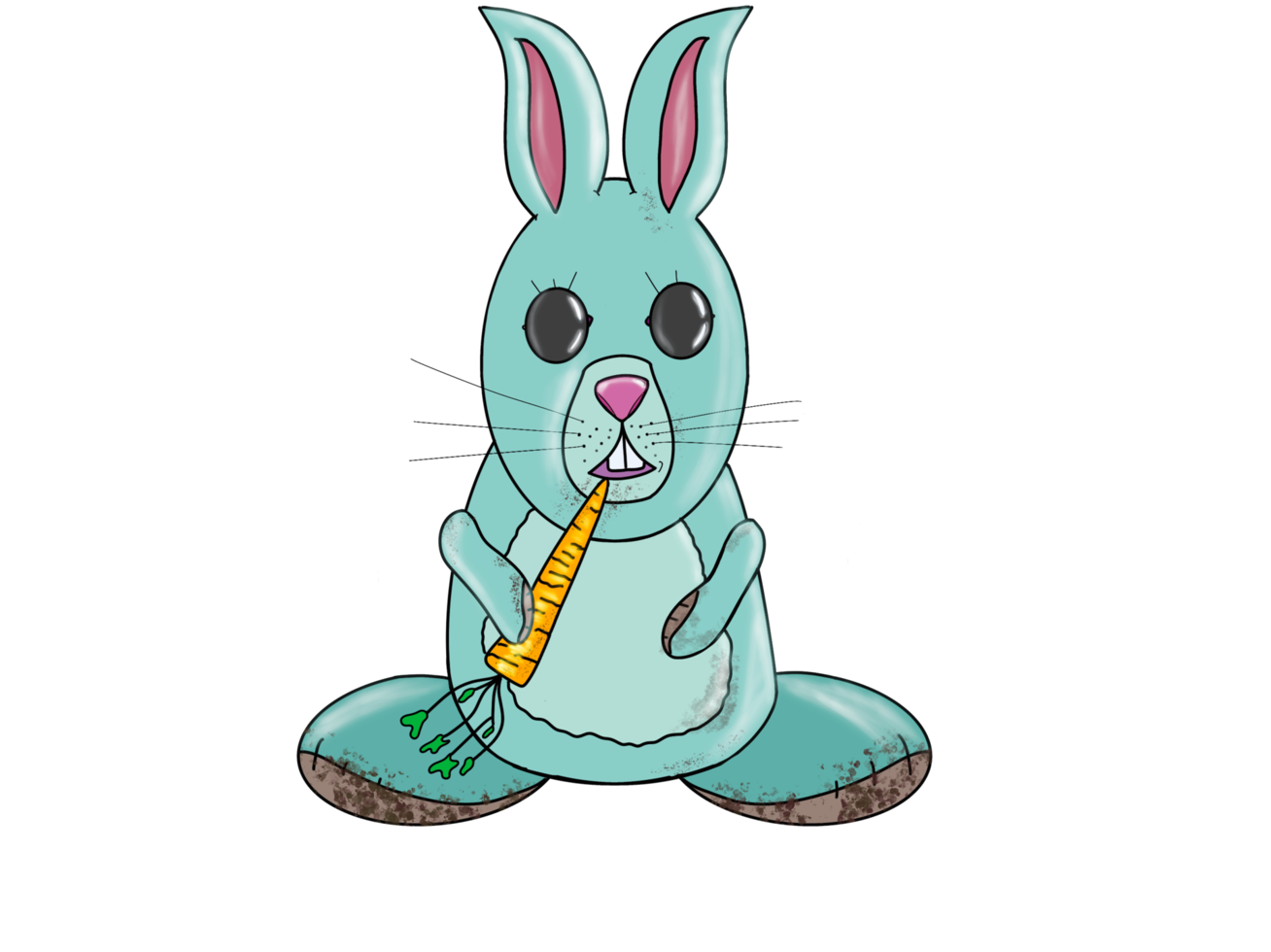 Rabbit with carrot Png