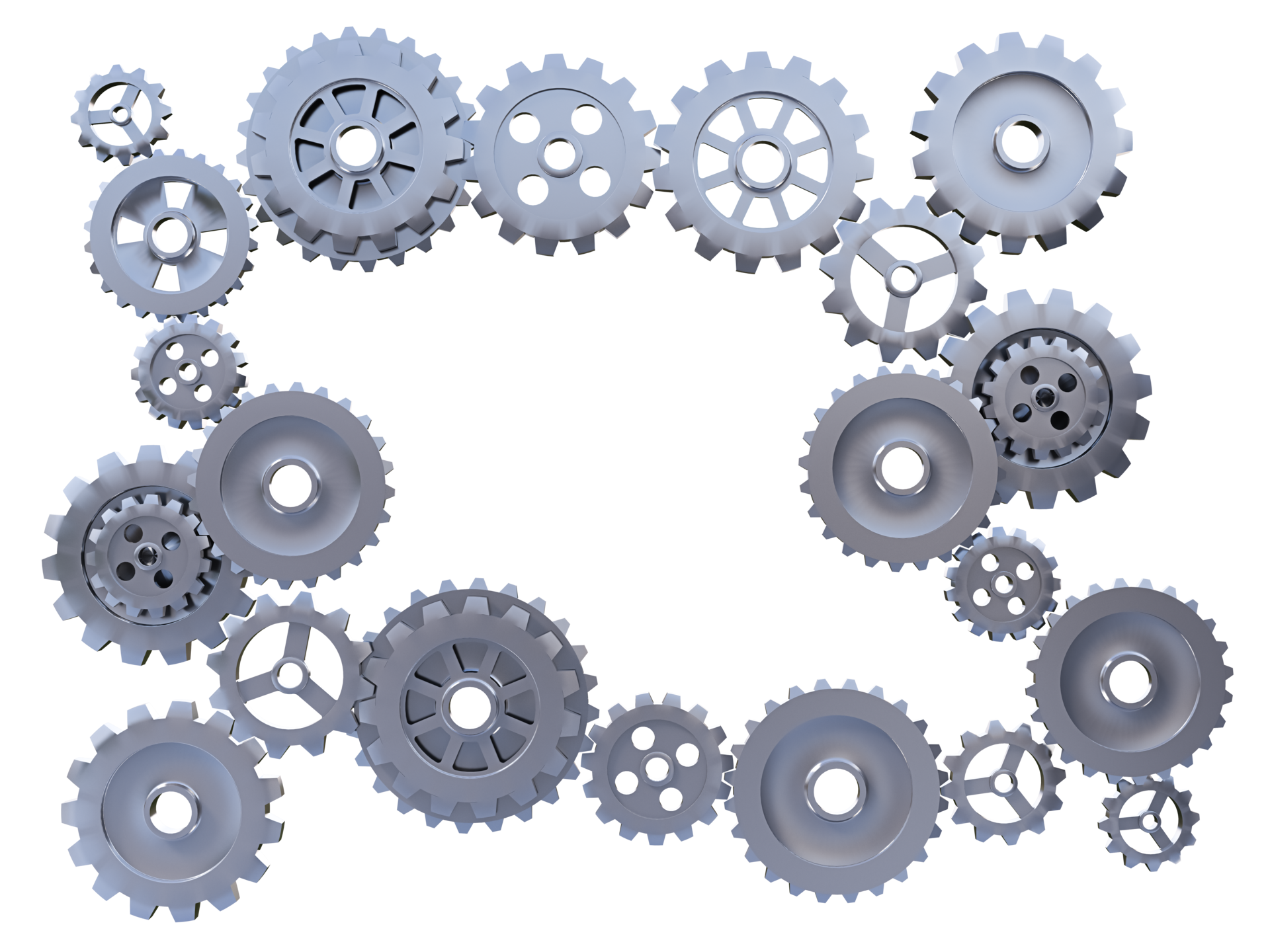 a 3d rendered image of machine gears 9344442 PNG