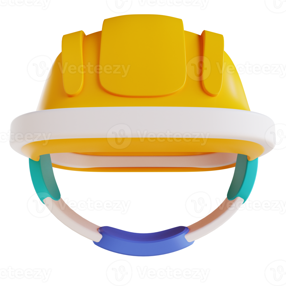 illustrazione 3d attrezzatura per l'ingegneria del casco png