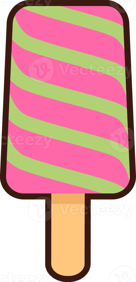 conjunto de sabrosos helados dulces, icono de helado png