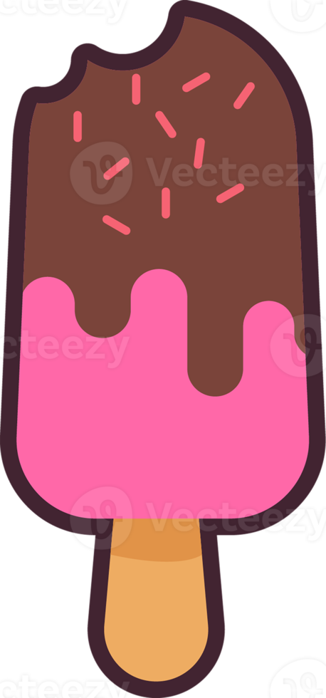 conjunto de sabrosos helados dulces, icono de helado png