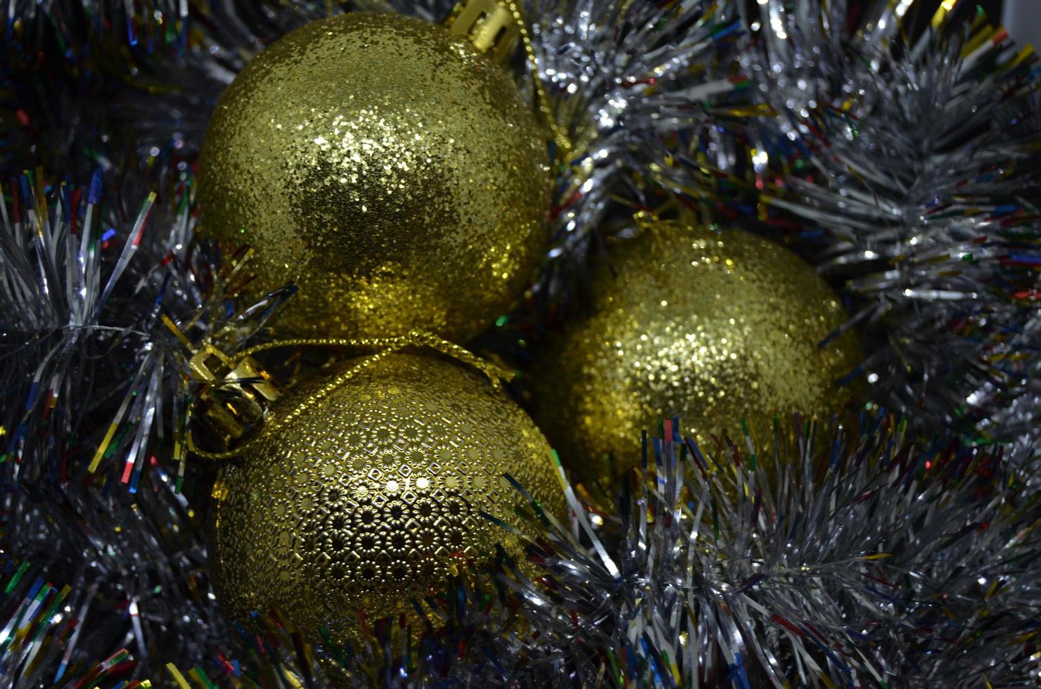 Christmas background with Christmas toys. photo