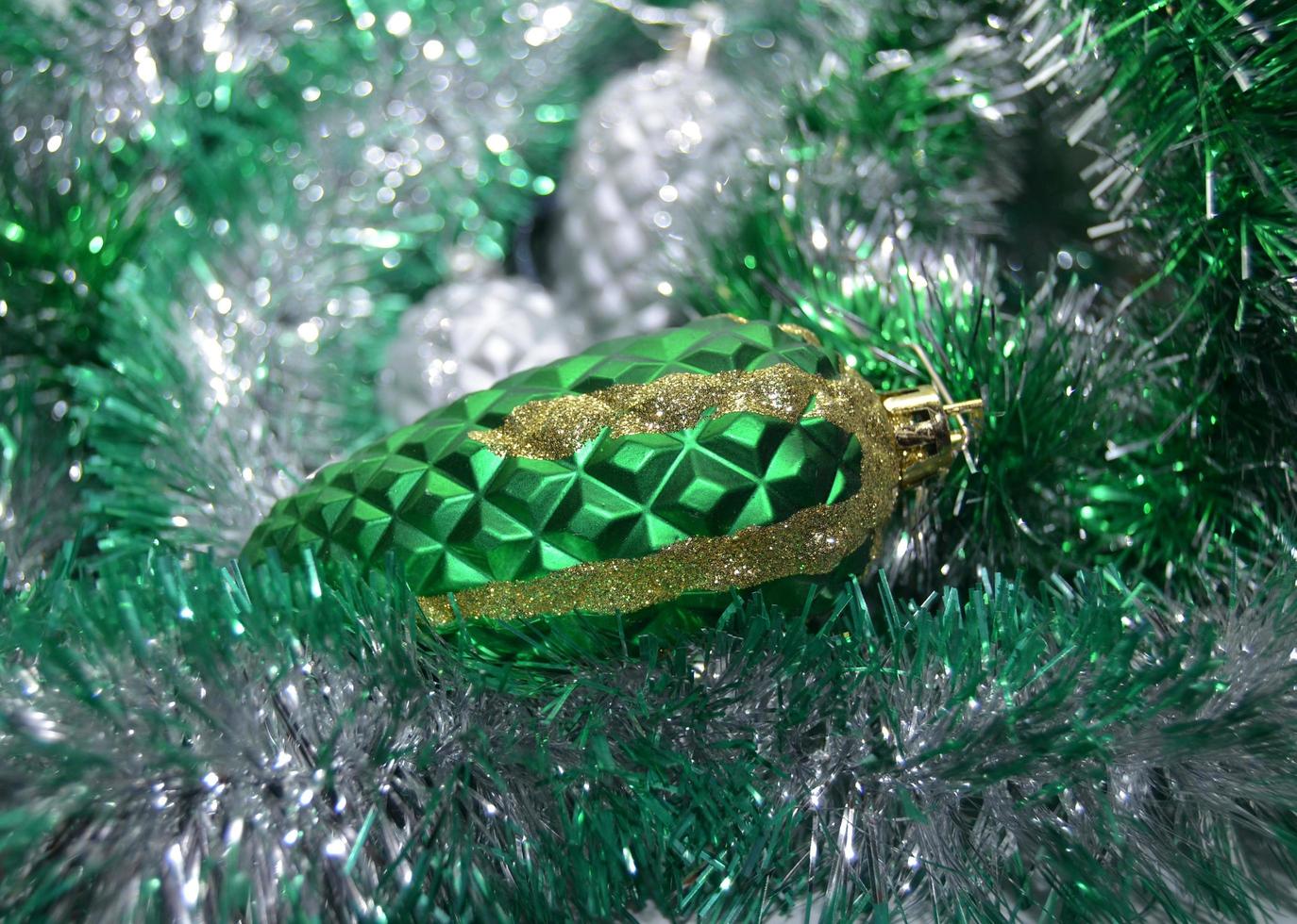 Christmas background with Christmas toys. photo