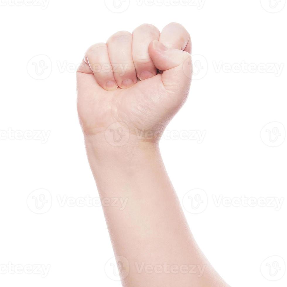 raised fist isolated photo