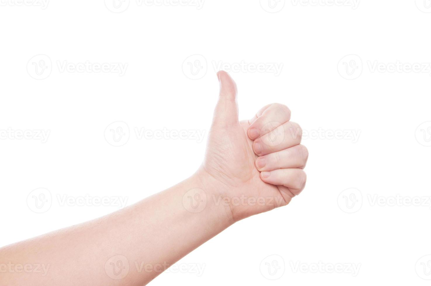 thumbs up gesture photo