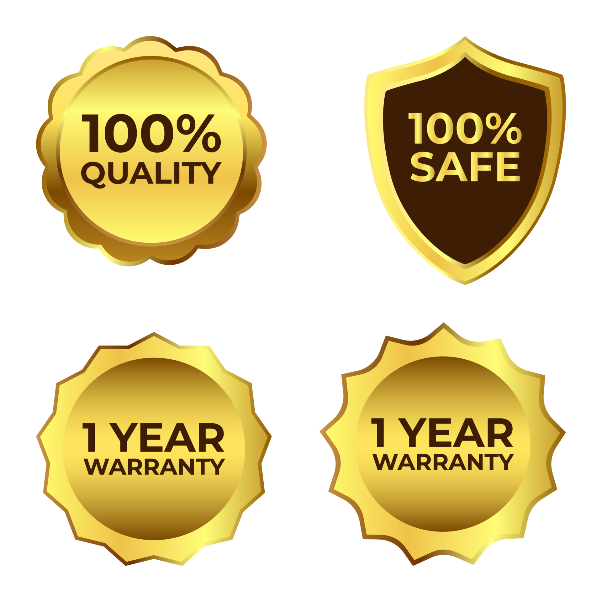 Collection of elegant black and golden design elements badges, and ...