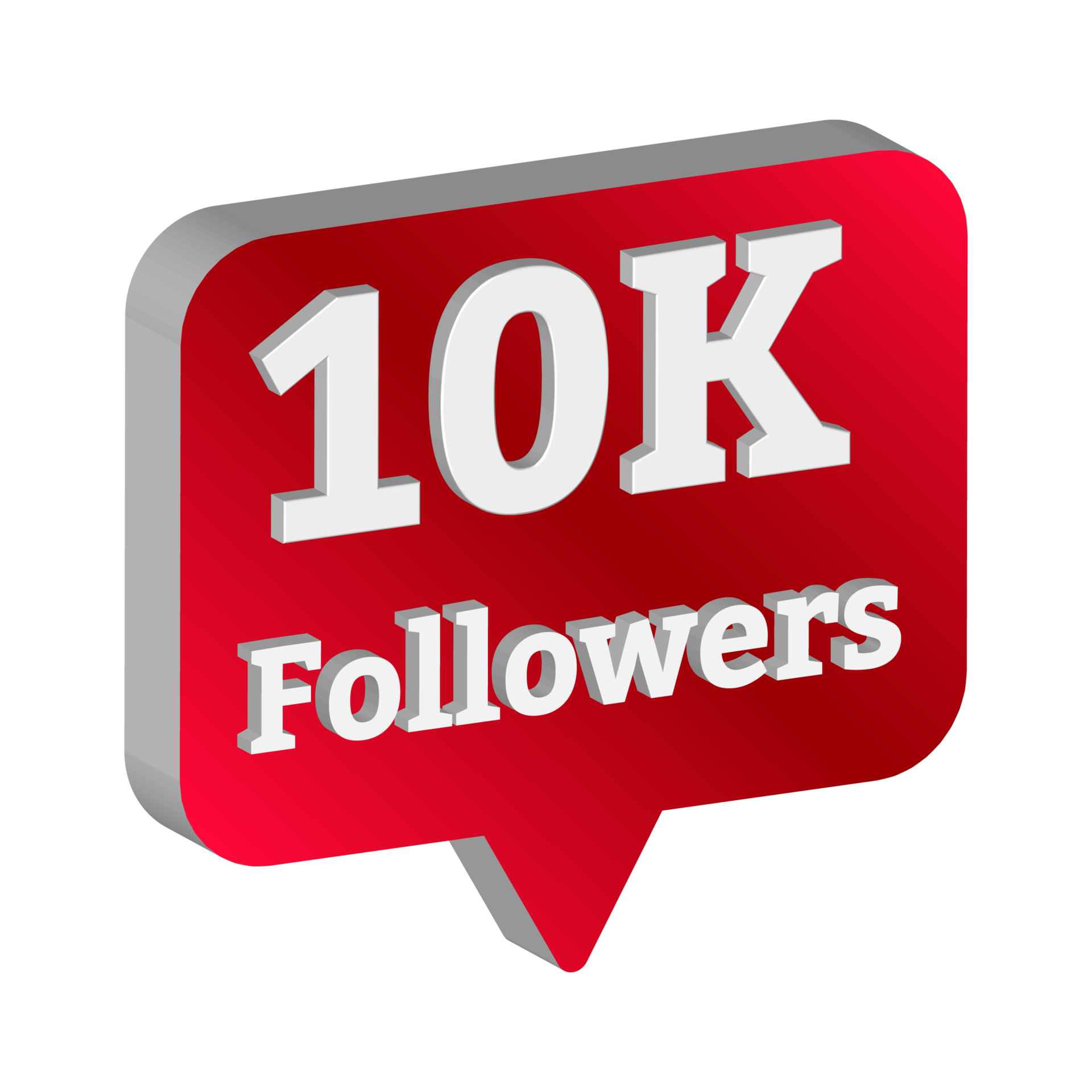 Coleção de botões de 10 mil seguidores. botão de seguidor de mídia