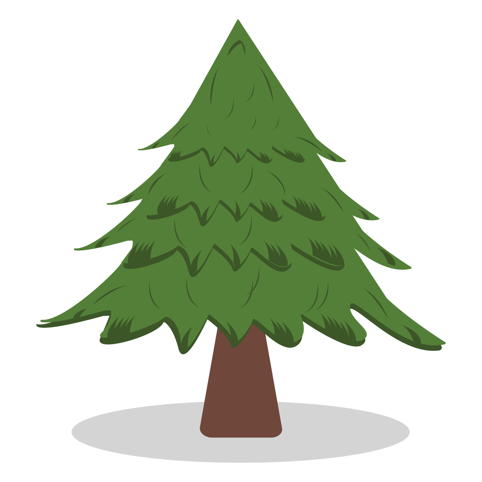 Simple Christmas tree design. Merry Christmas and a happy new year