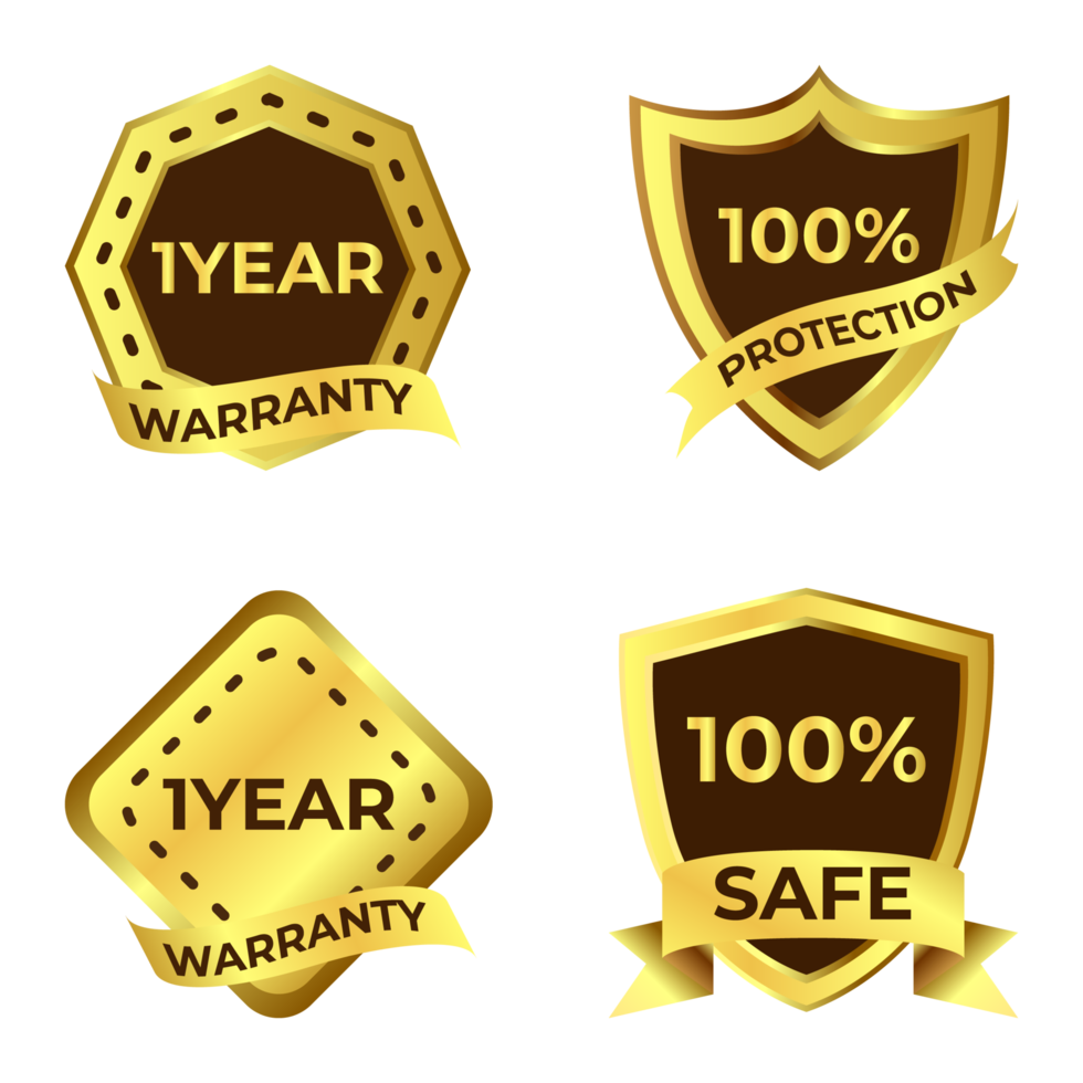 Luxurious badge collection with golden color ribbon, Dark and golden color shade and ribbon, Multipurpose special badge collection. png