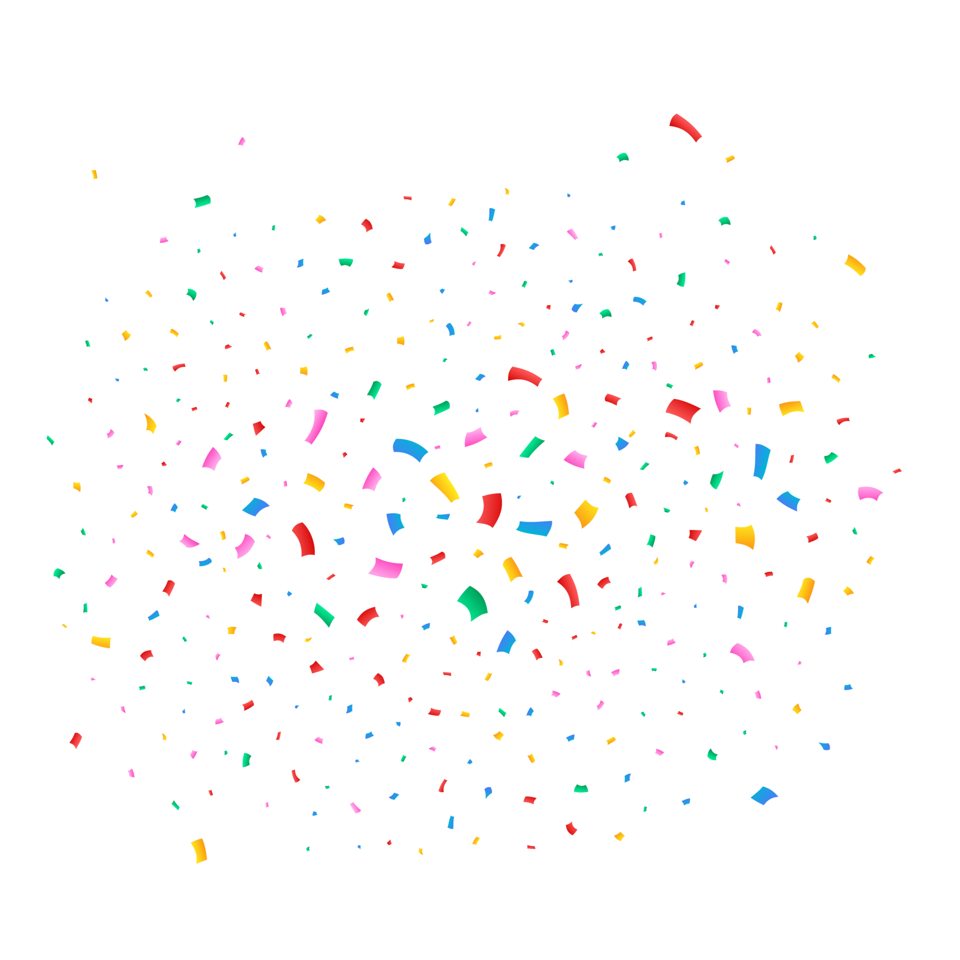 Free Confetti vector illustration for festival background. Colorful tinsel  and confetti explosion. Multicolor confetti on transparent background.  Event and party celebration. Festival elements. 9345771 PNG with  Transparent Background
