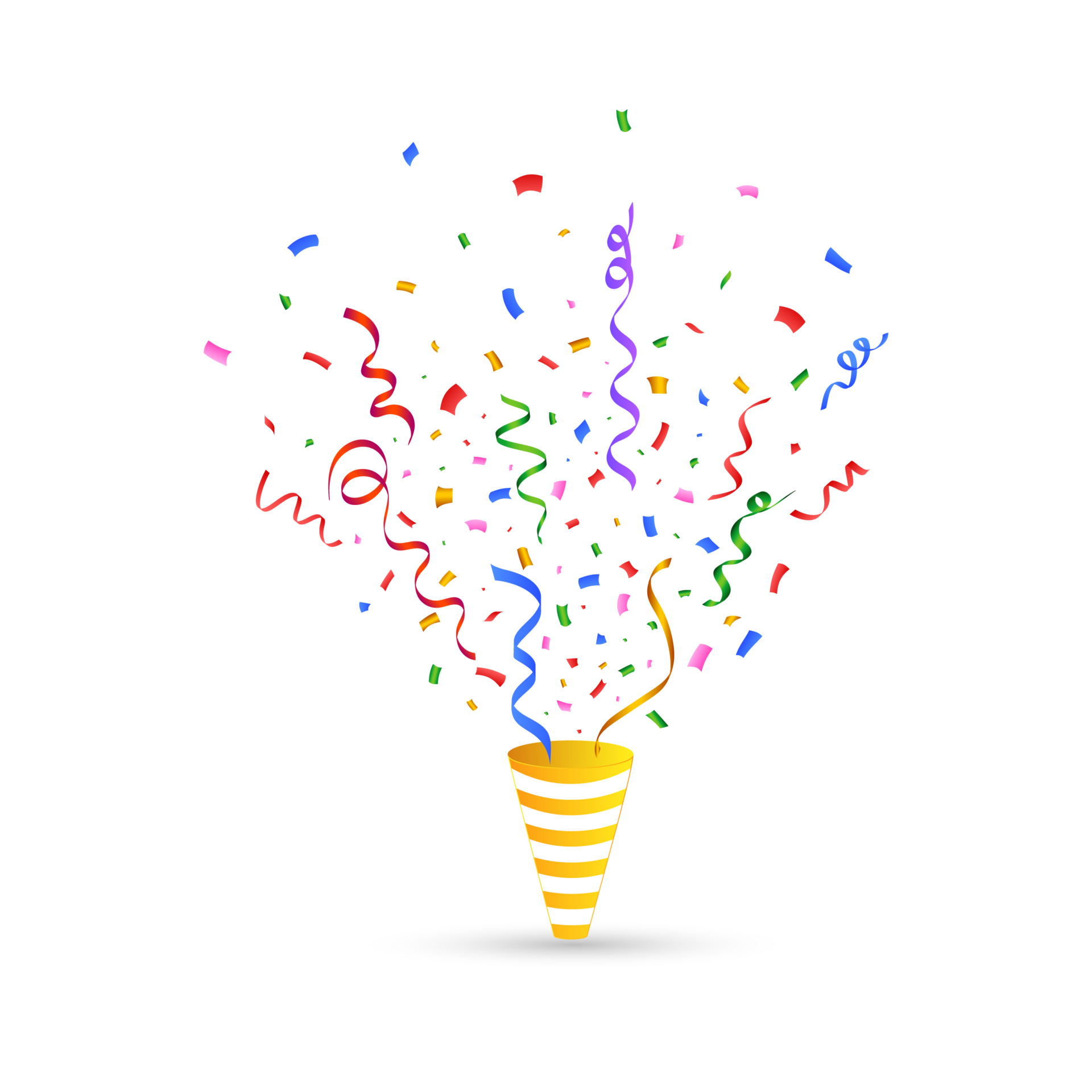 Party Confetti Vector Png