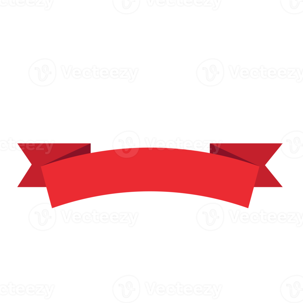 rött band platt tecknad png