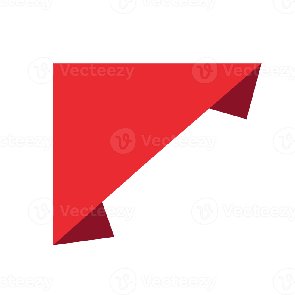 red ribbon flat cartoon png