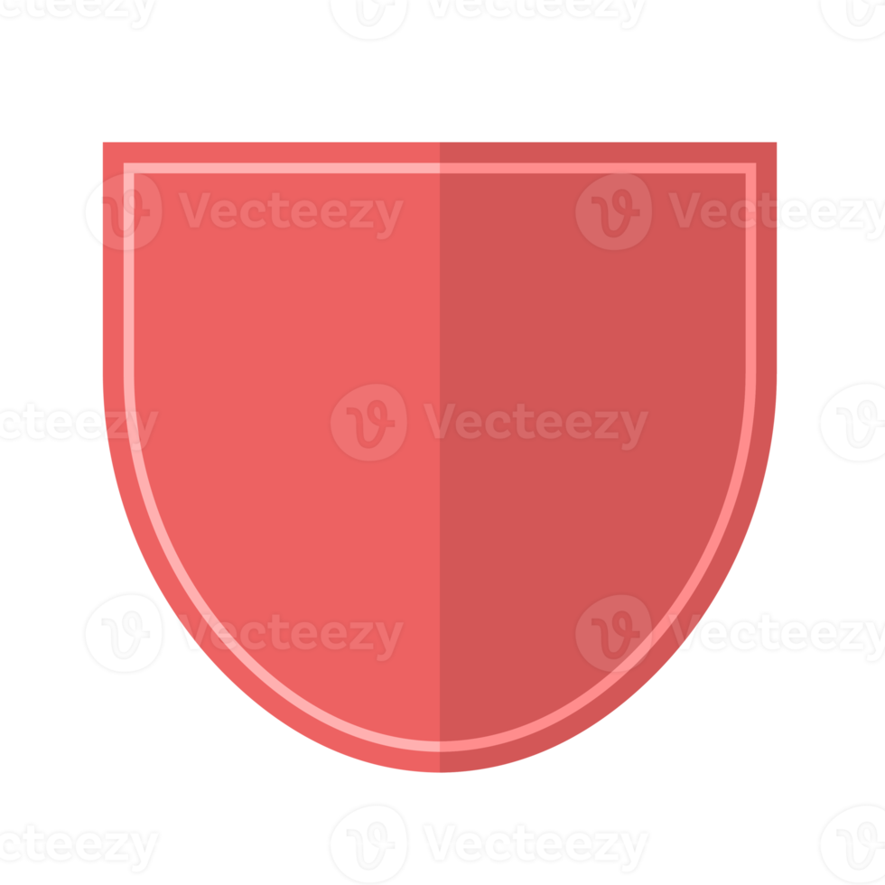 badge frame icon in flat style png