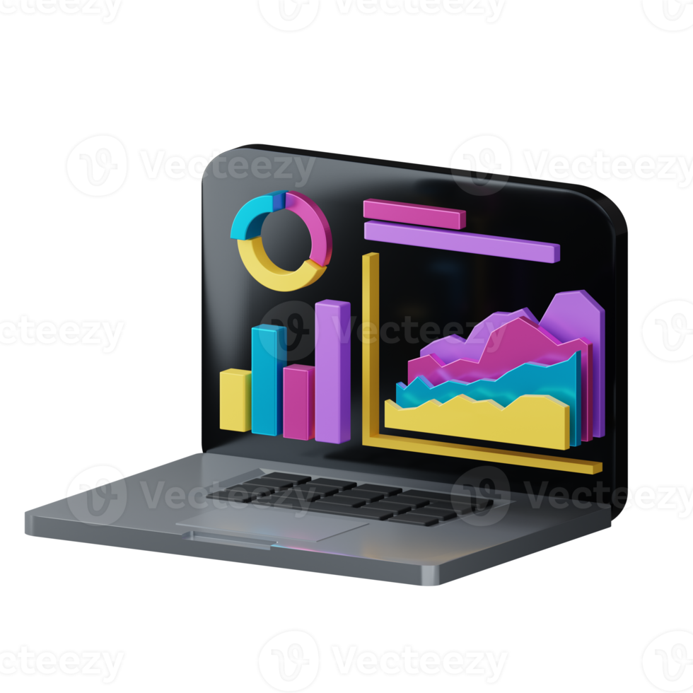 3d diagram on computer and smartphone png