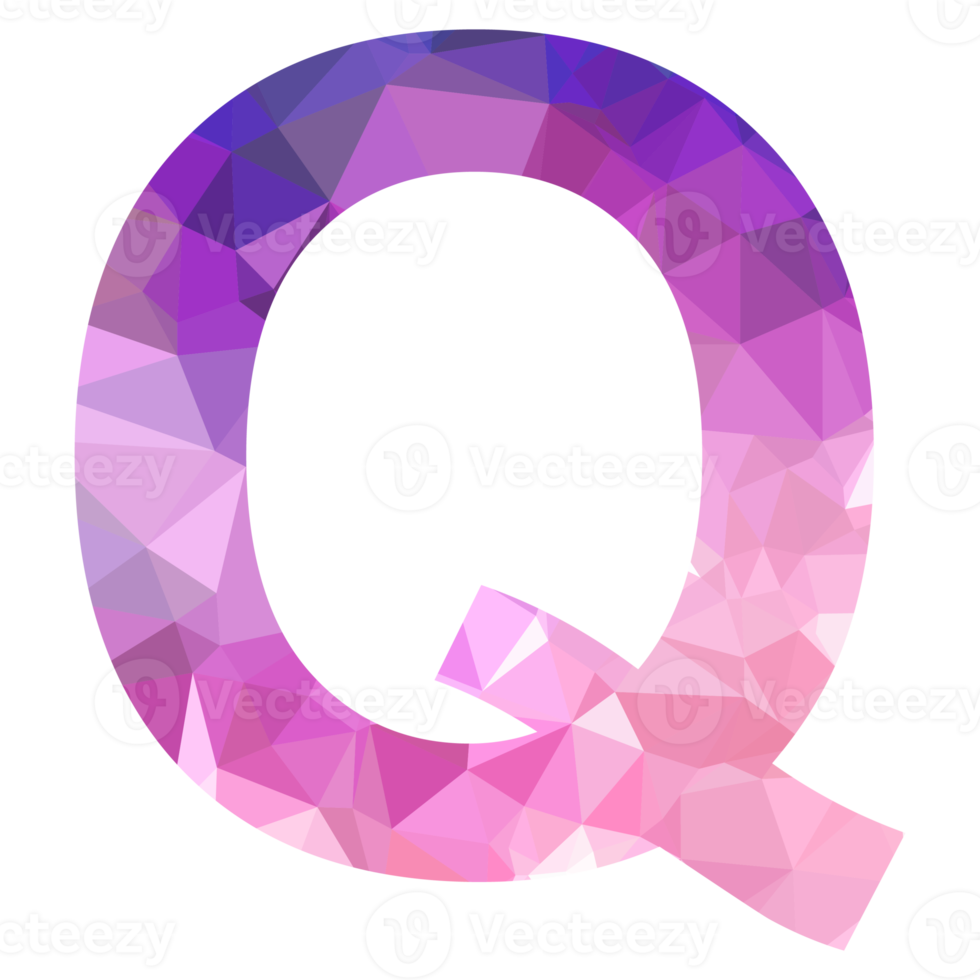 Letter Q polygon png