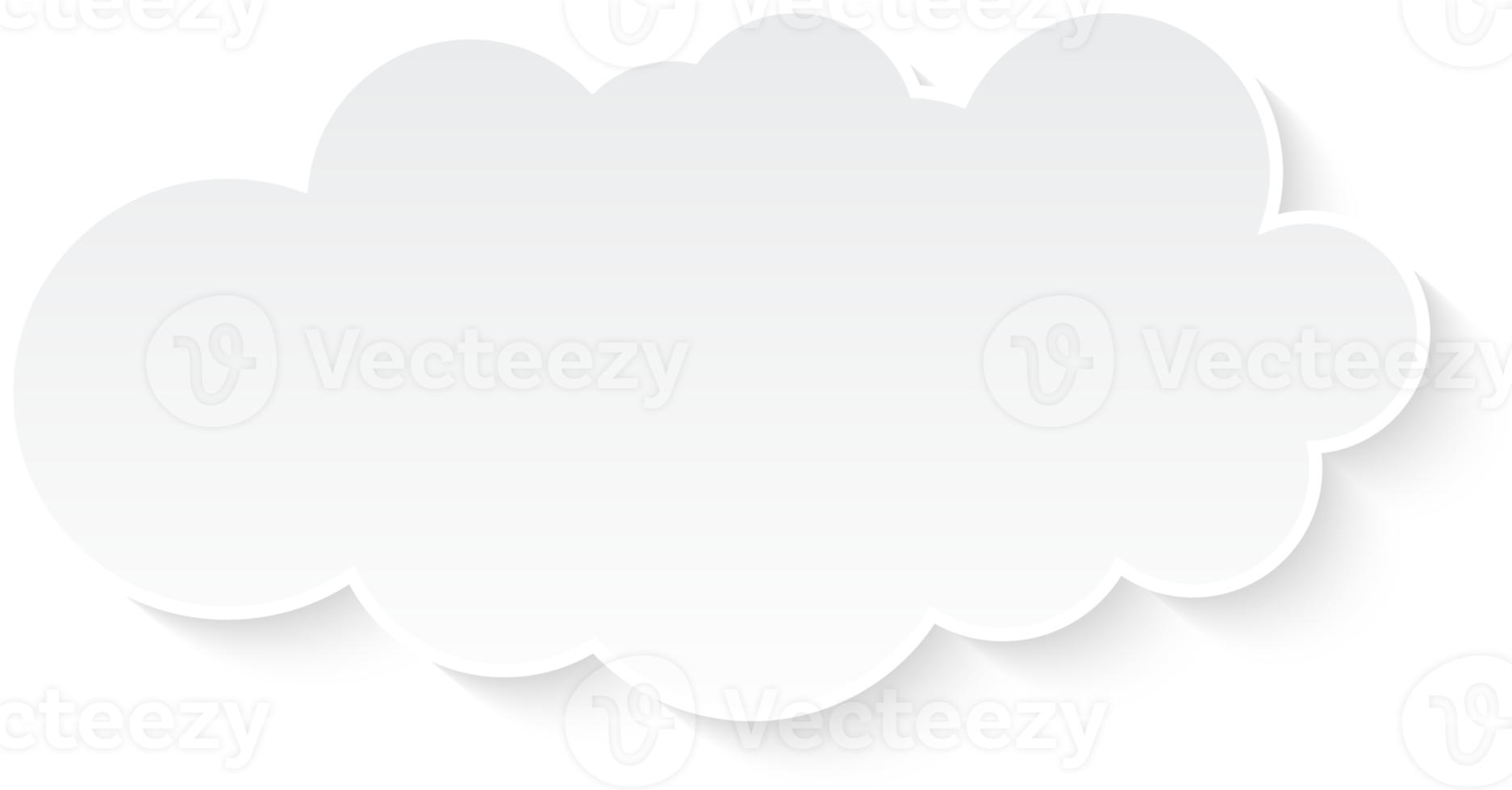 plat ontwerp cloudscape. platte schaduw png