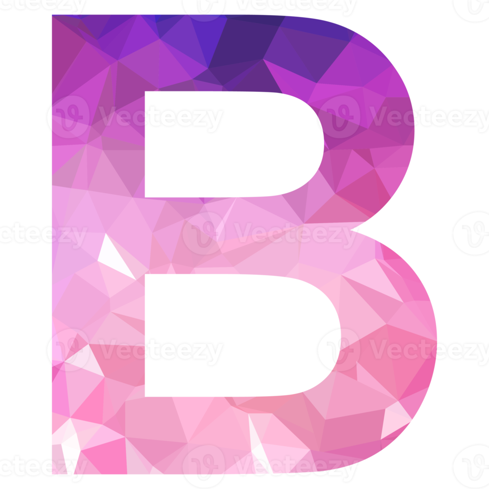 Letter B polygon png