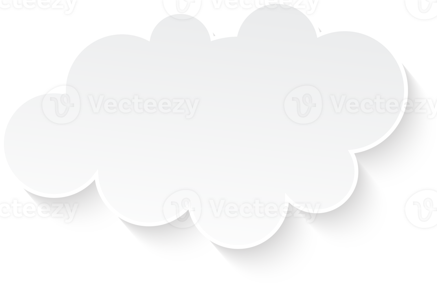 plat ontwerp cloudscape. platte schaduw png