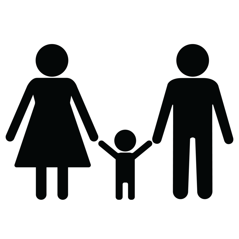 familie pictogram vectorillustratie op de witte achtergrond png