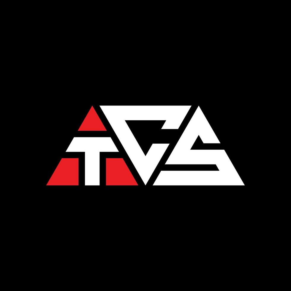 TCS triangle letter logo design with triangle shape. TCS triangle logo design monogram. TCS triangle vector logo template with red color. TCS triangular logo Simple, Elegant, and Luxurious Logo. TCS