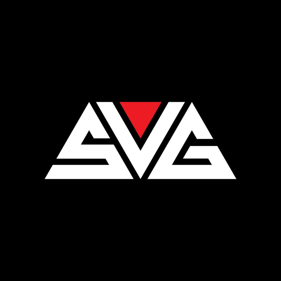 diseño de logotipo de letra triangular svg con forma de triángulo. monograma de diseño de logotipo de triángulo svg. plantilla de logotipo de vector de triángulo svg con color rojo. logotipo triangular svg logotipo simple, elegante y lujoso. SVG