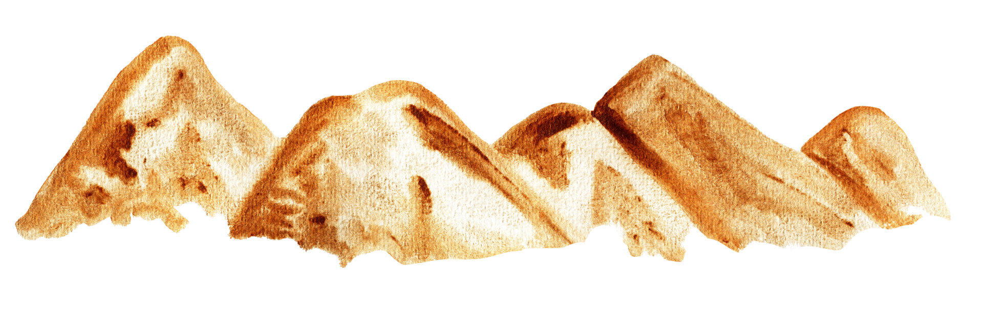 fond aquarelle avec des dunes de sable du désert png