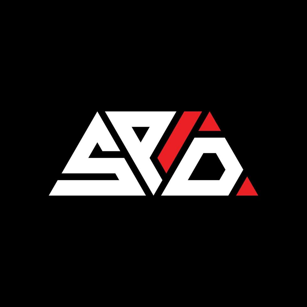 SPD triangle letter logo design with triangle shape. SPD triangle logo design monogram. SPD triangle vector logo template with red color. SPD triangular logo Simple, Elegant, and Luxurious Logo. SPD