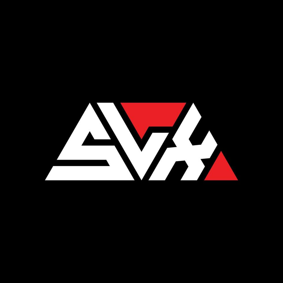 SLX triangle letter logo design with triangle shape. SLX triangle logo design monogram. SLX triangle vector logo template with red color. SLX triangular logo Simple, Elegant, and Luxurious Logo. SLX