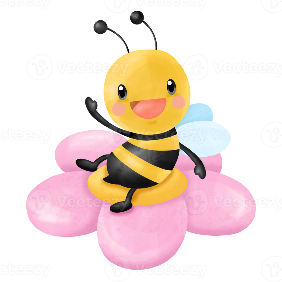 Honey Bee Watercolor Clipart png