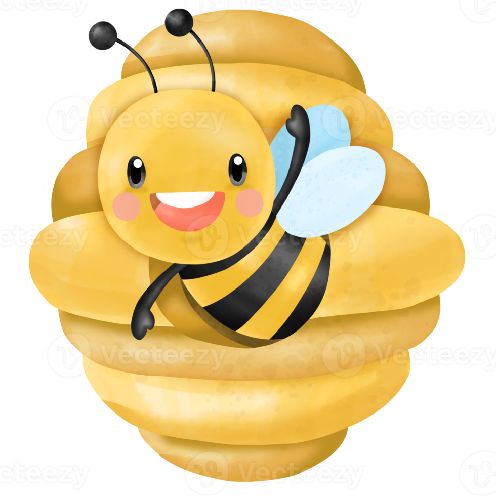 abeille aquarelle clipart png