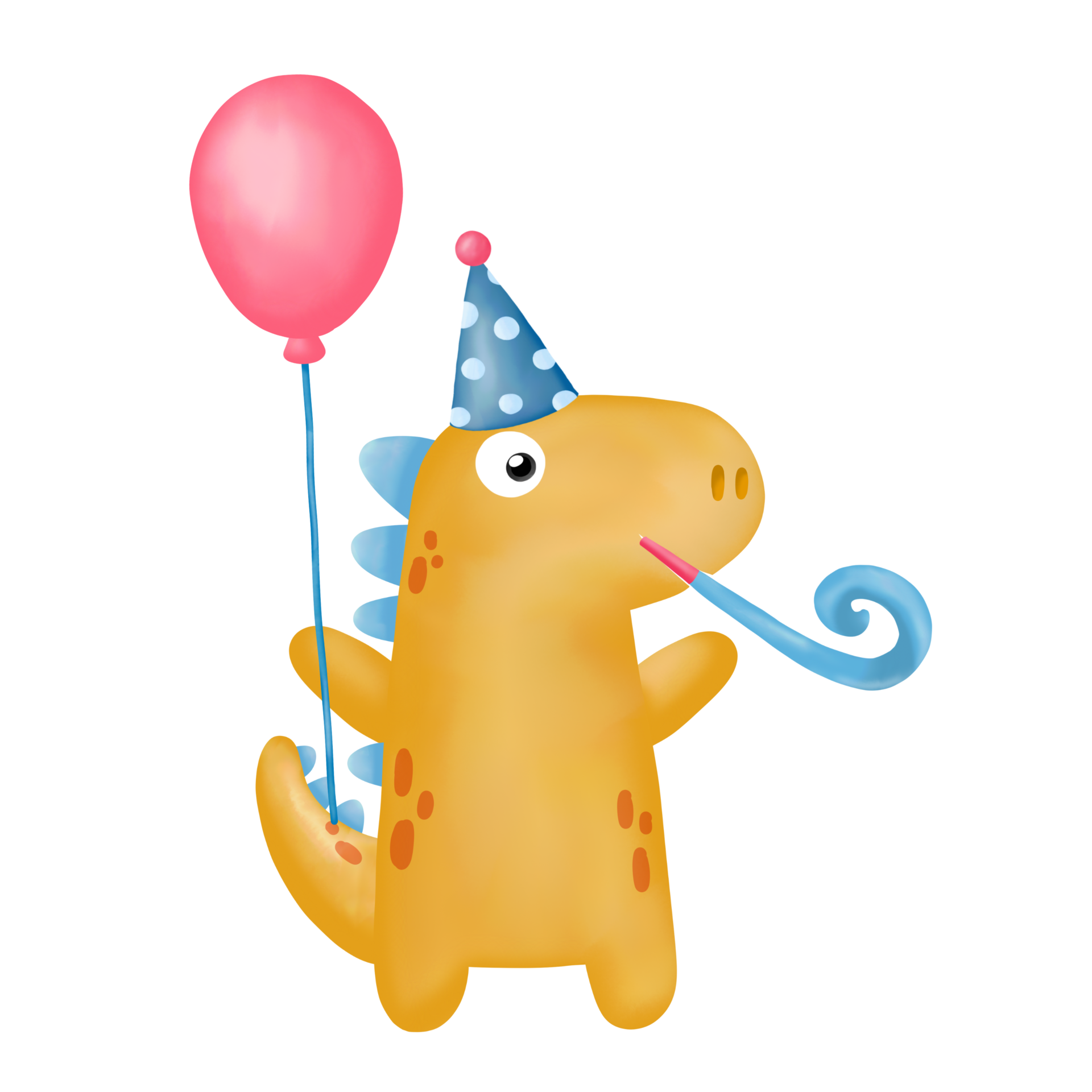 Free Watercolor Happy Birthday dinosaur Clipart. PNG Graphic 9347382 PNG  with Transparent Background