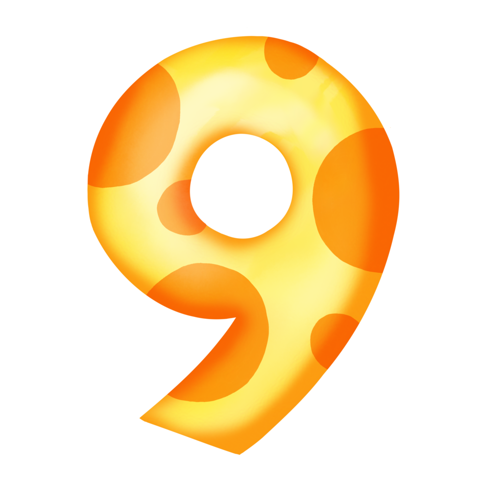 number 9 clipart