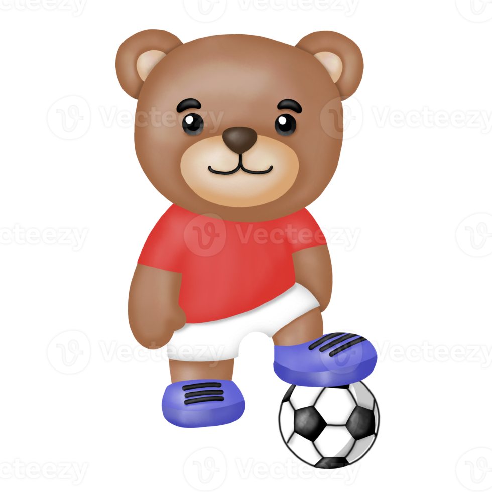 clipart del equipo de fútbol del oso. png