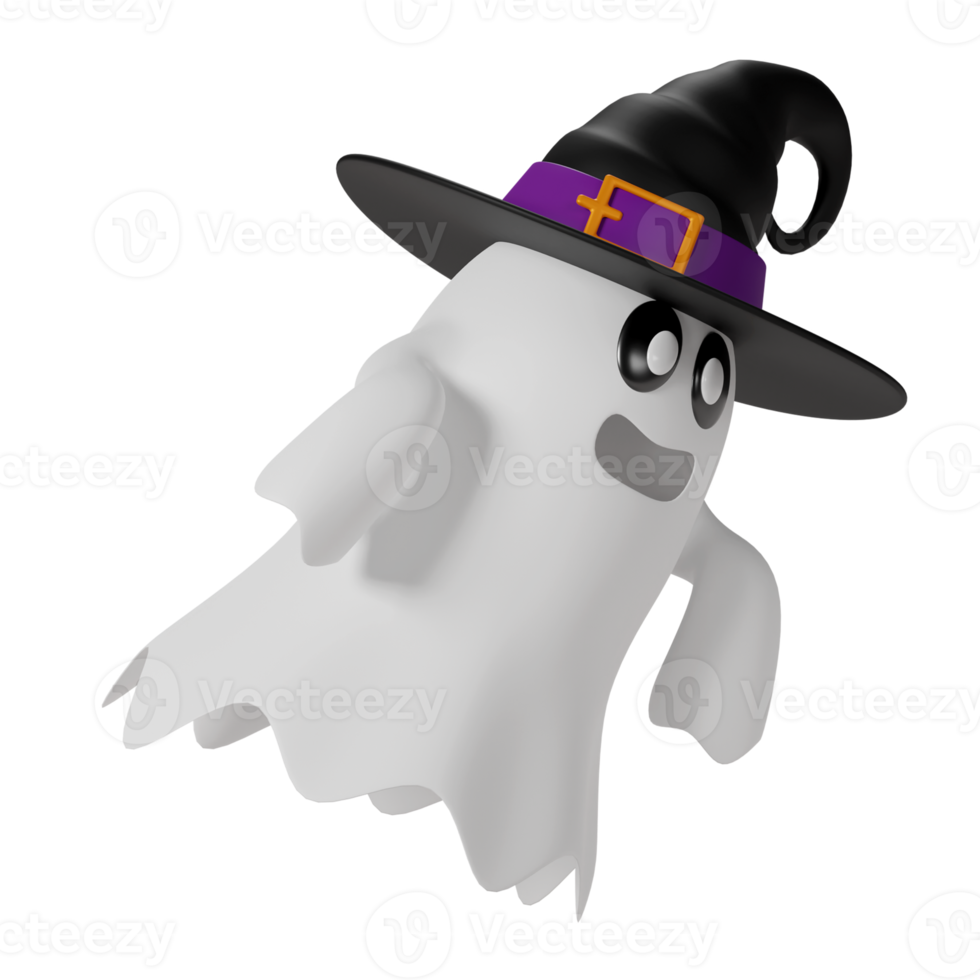 feliz halloween elementos 3d png