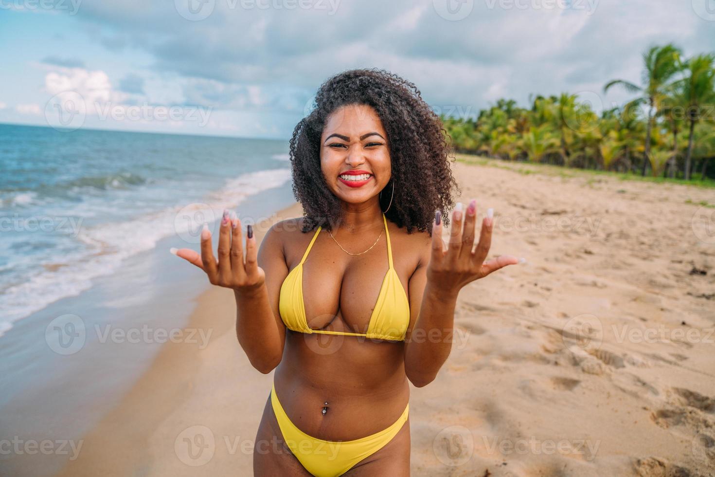 Bikini woman sale at beach