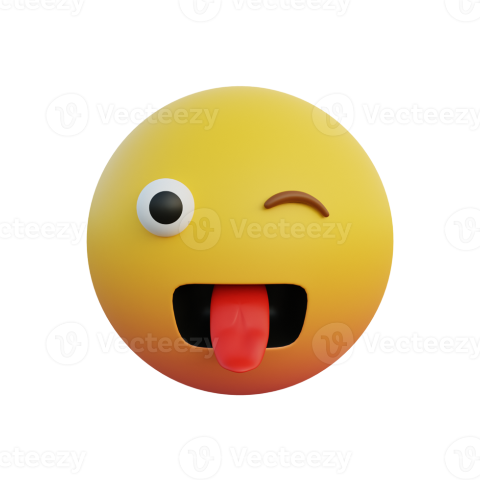 Freak verrücktes Gesicht Emoticon, das die Zunge herausstreckt und die Augen geschlossen hat png