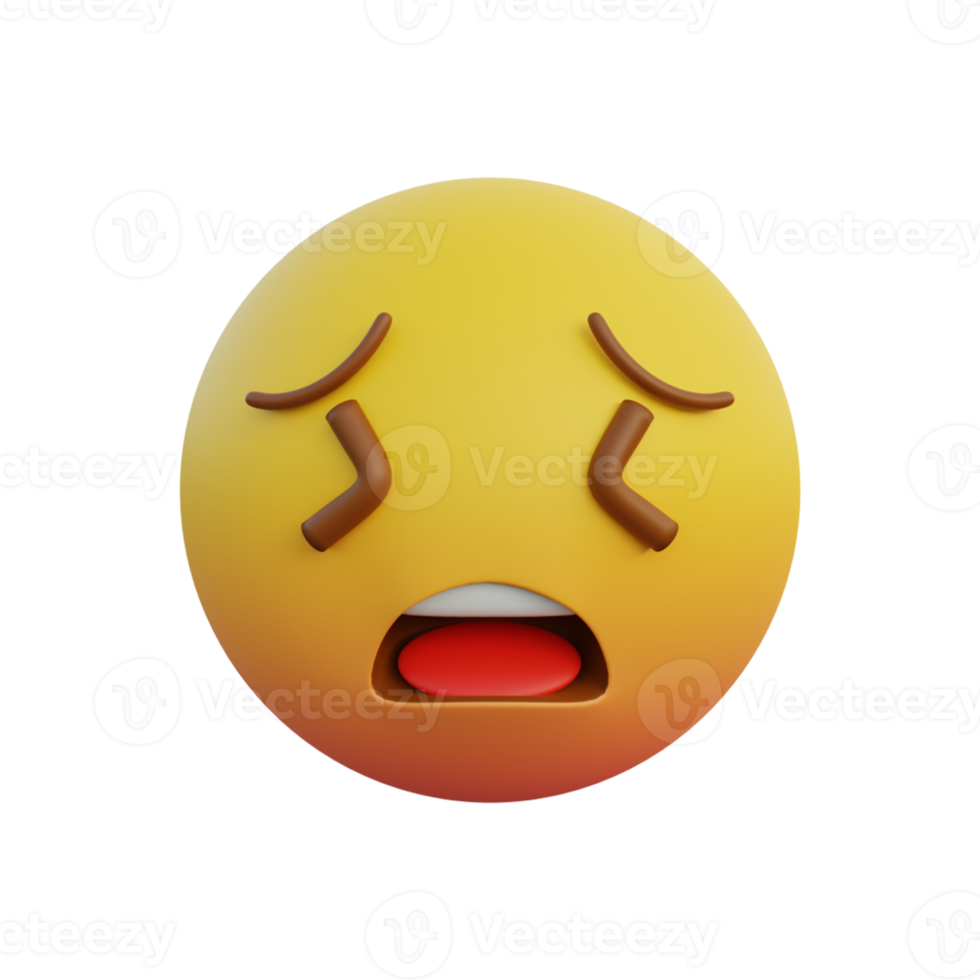 Emoticon expression very persevering face png