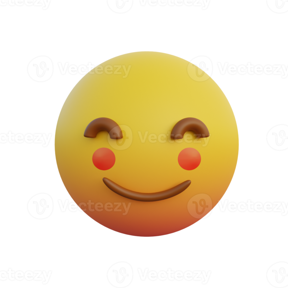 emoticon expression shy smile blushing red cheeks png