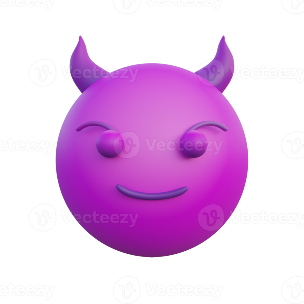 Emoticon Teufelsgesicht lächelnd png