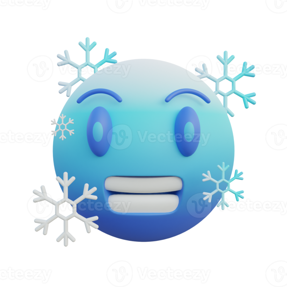 emoticon cold freezing face png