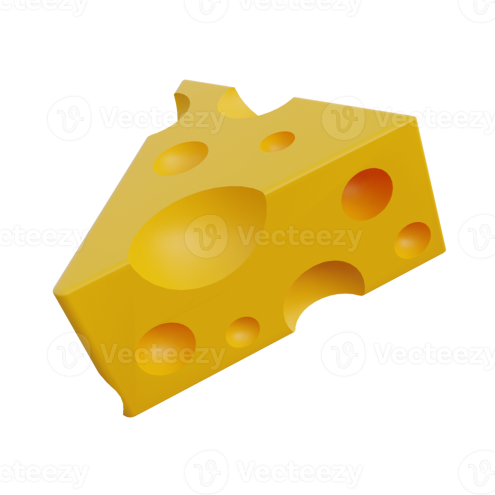queijo de ícones de comida 3D png