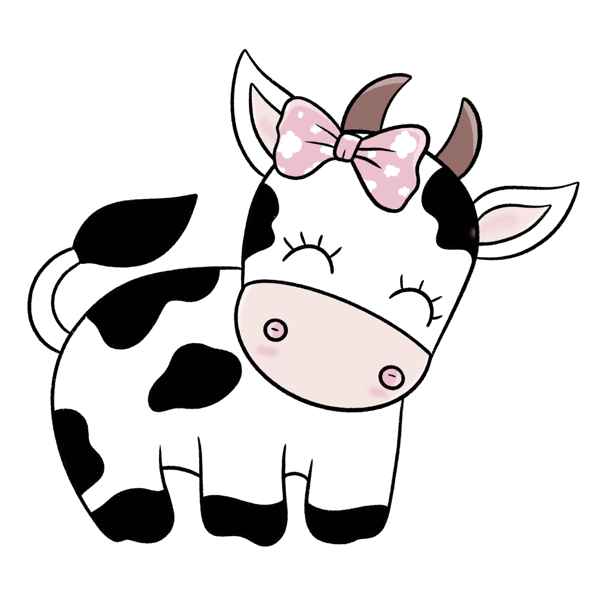 clipart de desenho animado de vaca fofa 9349867 PNG