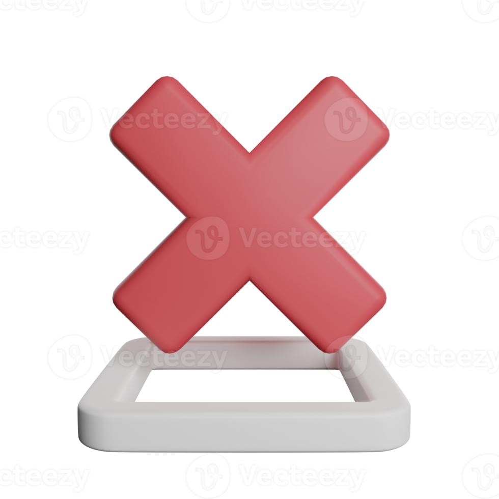 Remove Wrong Cross Sign png