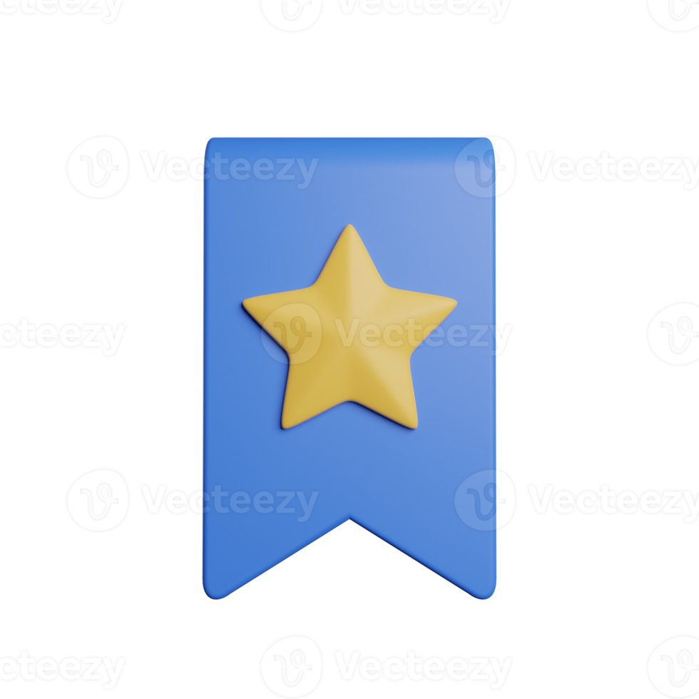 Bookmark Star Sign png